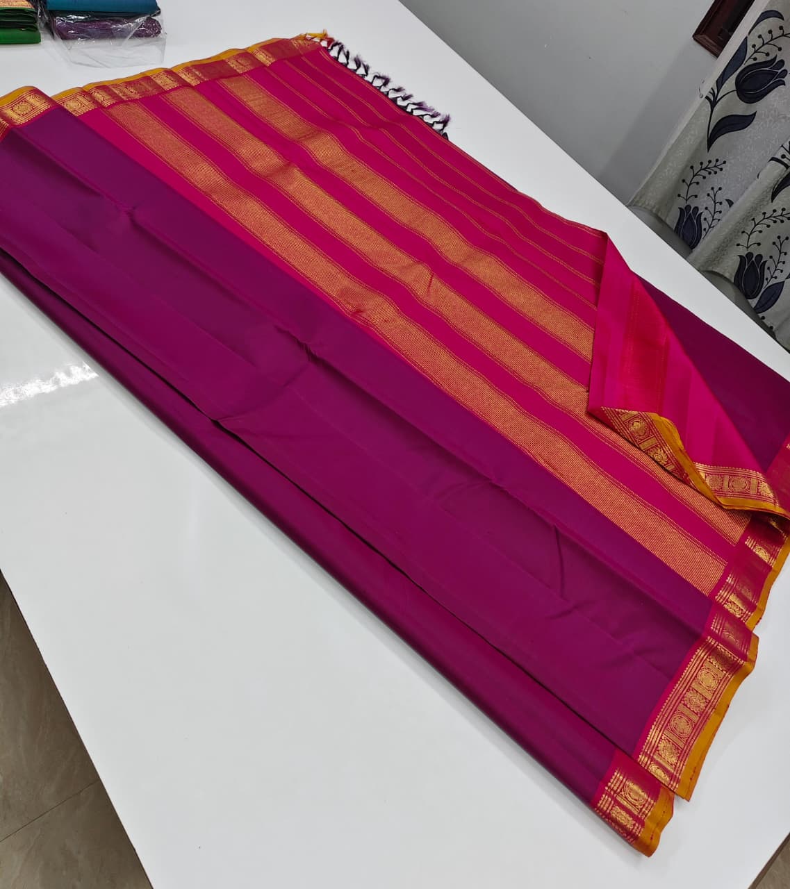 Premium Quality Kanchipuram Silk Saree With Traditional Zari Weaving